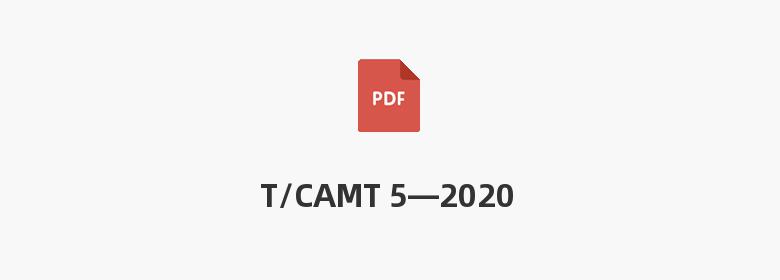 T/CAMT 5—2020